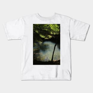 Pond in a hidden forest Kids T-Shirt